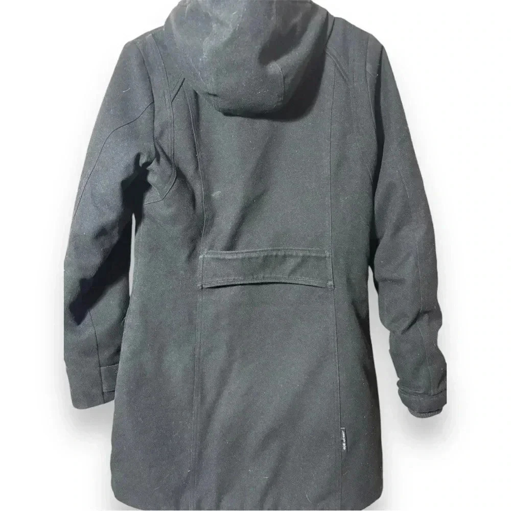 Merrell Women’s Opti-Warm Toggle Closure Black Sm Hooded Mid Length Duffel Coat - Picture 10 of 16